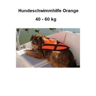 Hundeschwimmhilfe  40 - 60 kg      Orange