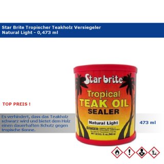 Star brite® Tropische Teakholz Versiegeler - Natural Light, 473 ml