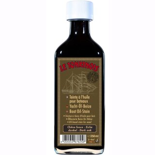 LE TONKINOIS,die  Öl-Beize in 250ml in der Farbe: schwarz,eiche -dunkel, eiche -hell, mahagoni, teak