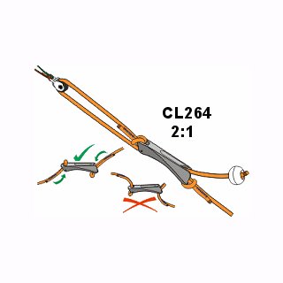 CLAMCLEAT(tm) Cobra Cleat  für 4-6mm  Tauwerk