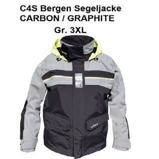 C4S Bergen Segeljacke CARBON / GRAPHITE Gr. 3XL