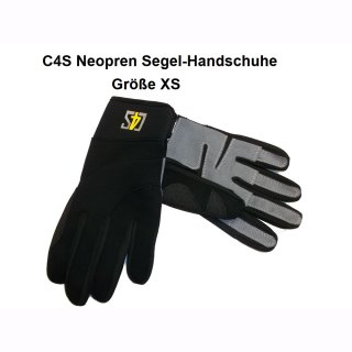 C4S Neopren Segel-Handschuhe Größe XS