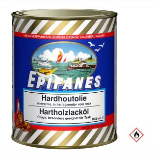 EPIFANES Hartholzlacköl in klar für Teak oder Eiche! Dose à 0,5 l
