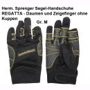 Herm. Sprenger Segel-Handschuhe REGATTA - Daumen und...