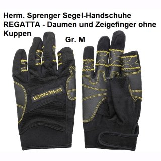 Segel-Handschuhe M - REGATTA, Daumen und Zeigefinger ohne Kuppen