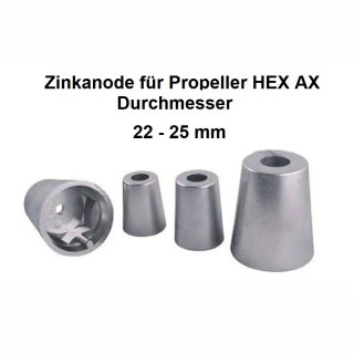 Zinkanode für Propeller HEX AXØ22-25