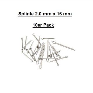 Splinte DIN94 - 1983 1.4401 2.0 mm x 16 mm 10er Pack