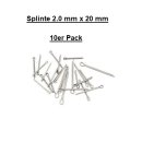 Splinte DIN94 - 1983 1.4401 2.0 mm x 20 mm 10er Pack
