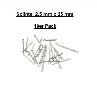 Splinte DIN94 - 1983 1.4401 2.5 mm x 25 mm 10er Pack