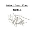 Splinte DIN94 - 1983 1.4401 2.5 mm x 25 mm 10er Pack