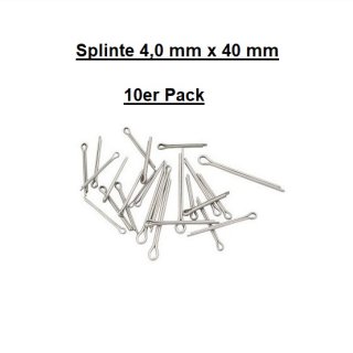 Splinte DIN94 - 1983 1.4401 Edelstahl 4.0 mm x 40 mm 10er Pack