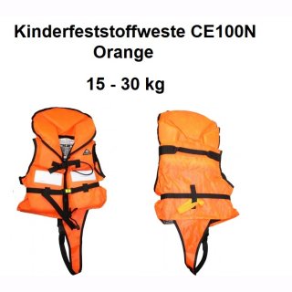 Kinderfeststoffweste CE100N 15-30kg Orange