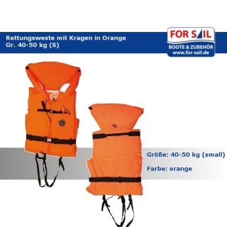 Rettungsweste  CE100N  40 - 50 kg   Orange