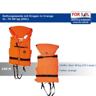 Rettungsweste  CE100N  über 90kg Orange