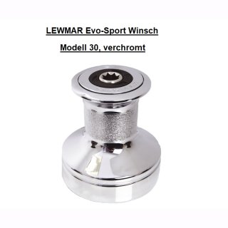 LEWMAR Evo-Sport Winsch Modell 30, verchromt
