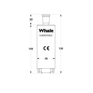 Whale Zentrifugal-Tauchpumpe 12V 13.4l