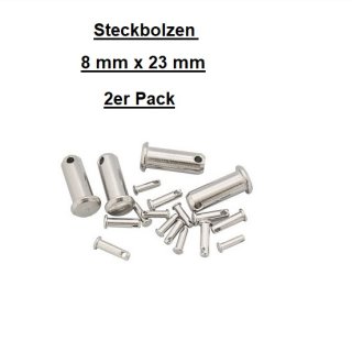 Steckbolzen 1.4401  8 mm x 23 mm 2er Pack