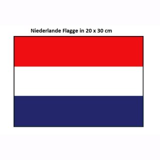 Flagge  20 x  30 cm  NIEDERLANDE          SB-Pack