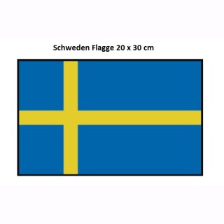 Flagge  20 x  30 cm  SCHWEDEN             SB-Pack