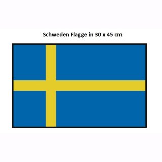 Flagge  30 x  45 cm  SCHWEDEN             SB-Pack