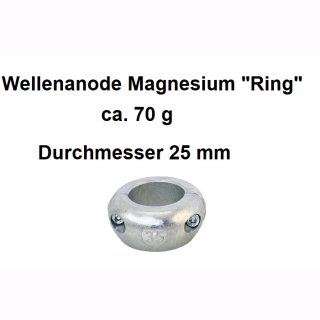 Wellenanode Magnesium Ring ca. 70 g  Ø25 mm
